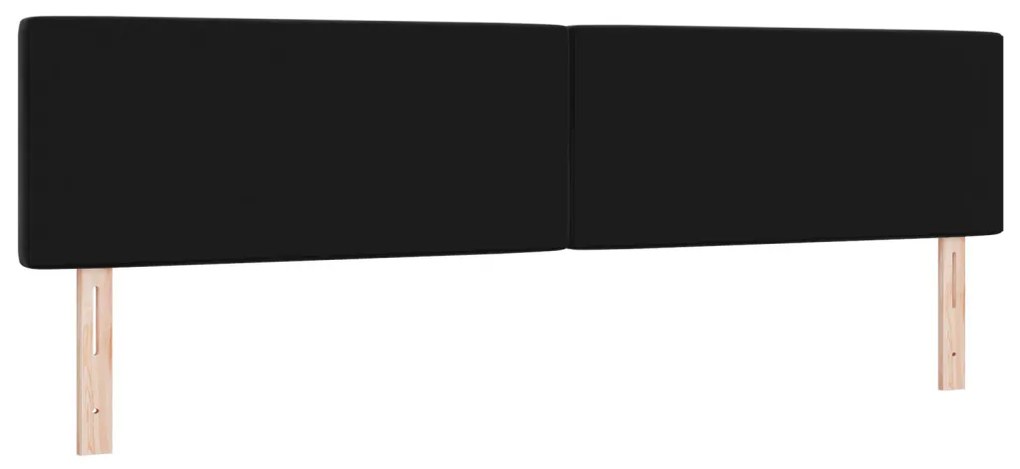 LED fejvég kristálygombos steppeléssel fekete 100 cm bársony