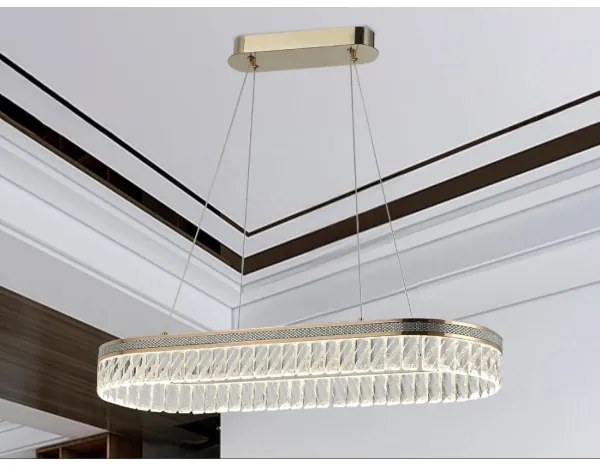 LED dimmelhető kristálycsillár zsinóron THALIA LED/50W/230V 3000-6000K + távirányító