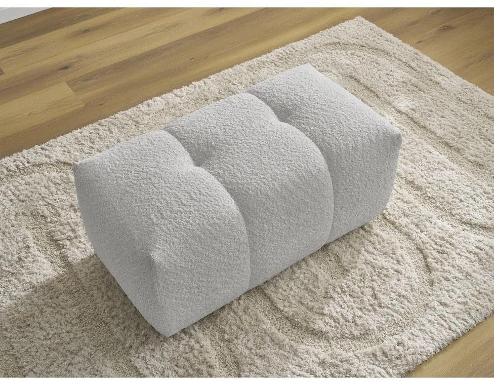 Világosszürke buklé lábtartó Roxelane – Bobochic Paris