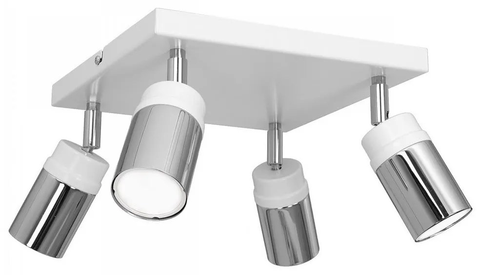 Spotlámpa NEST 4xGU10/8W/230V fehér/króm