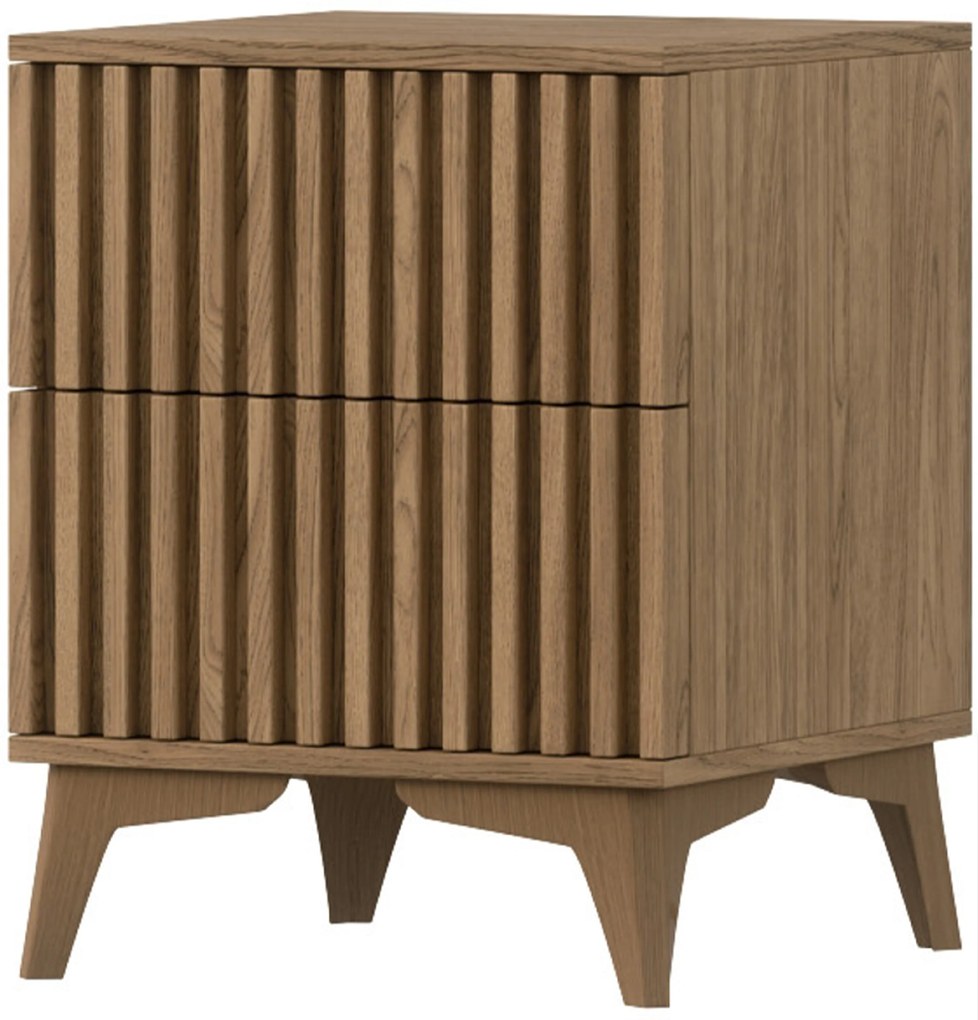 AKCIÓ Éjjeliszekrény ENTSIAN 40x40cm, artisan tölgy II. osztály