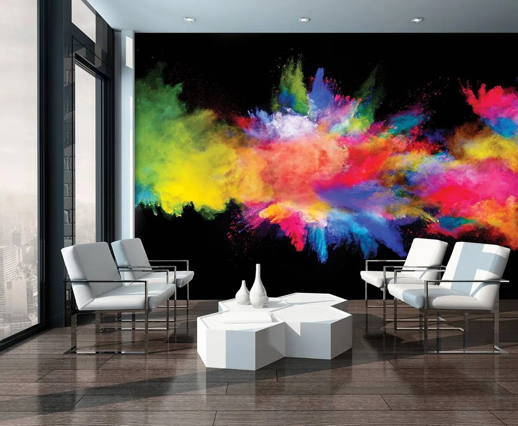 Fotótapéta - Színes porrobbanás (152,5x104 cm)