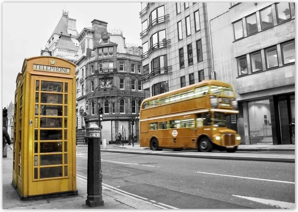 Poszterek A0 Szint Sárga londoni busz