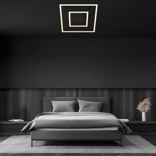 Briloner - LED mennyezeti lámpa FRAME LED/22W/230V 3000K 30x32 cm fekete