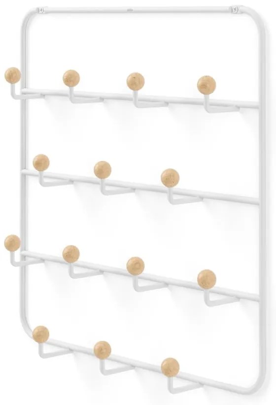 Fehér-natúr színű fém ajtófogas 36 cm Estique – Umbra