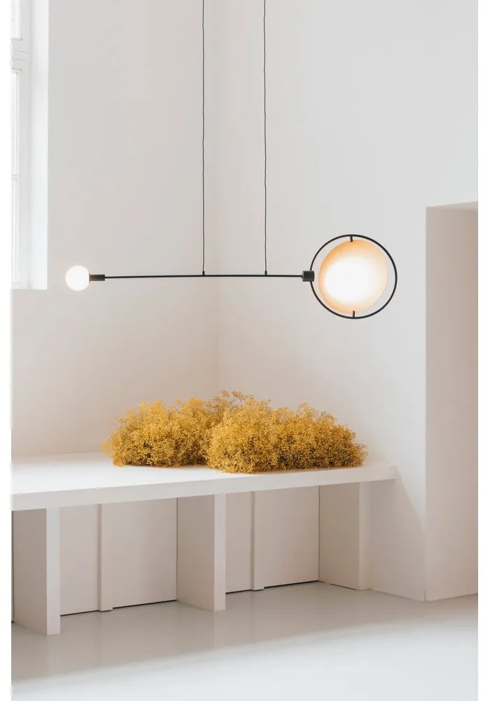 Okkersárga-fekete LED dimmelhető függőlámpa Sirius – Zuiver