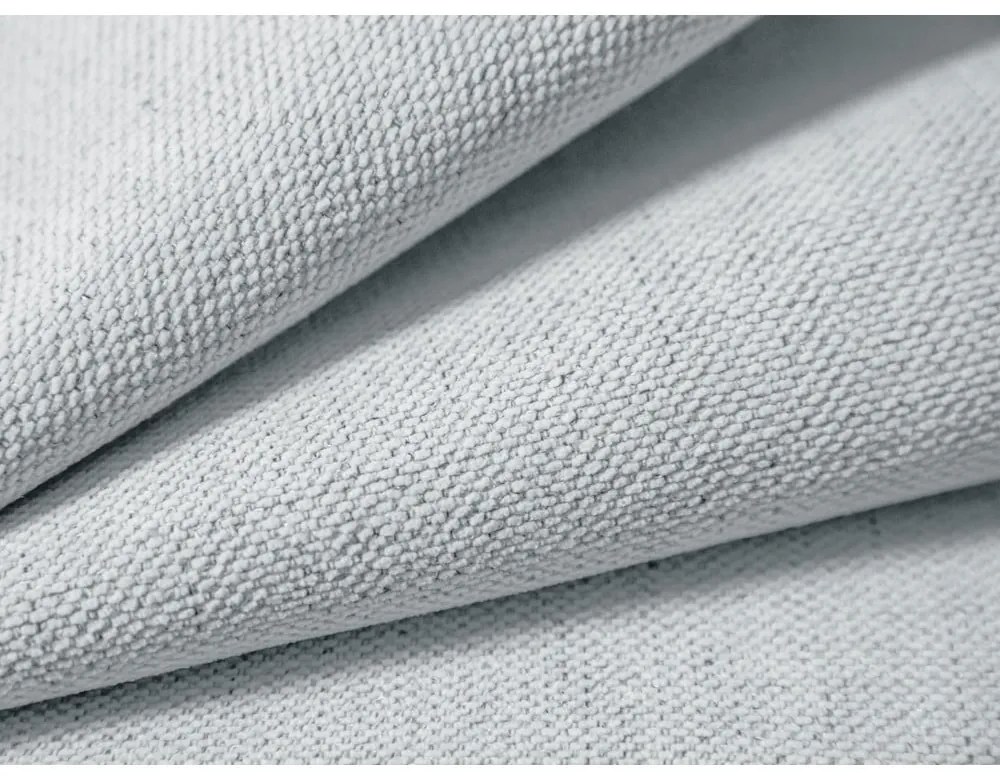 Világosszürke kárpitozott ágyneműtartós franciaágy ágyráccsal 200x200 cm Campi – Cosmopolitan Design