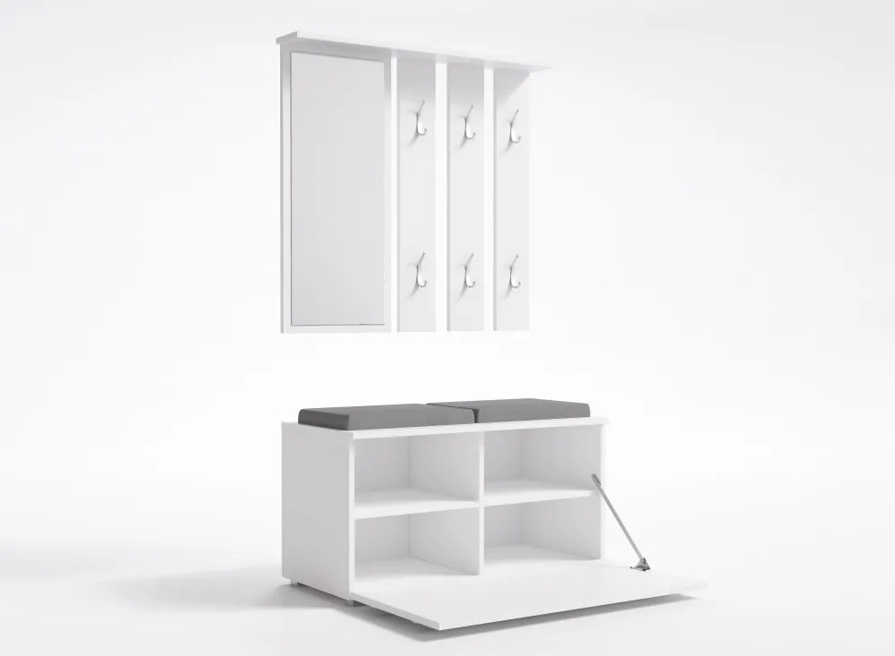 Opal előszobafal, fehér