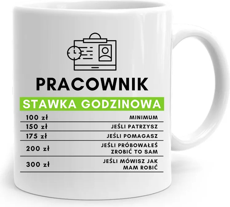 Munkás Munkásnak Óradíj Bögre fényképes nyomtatással