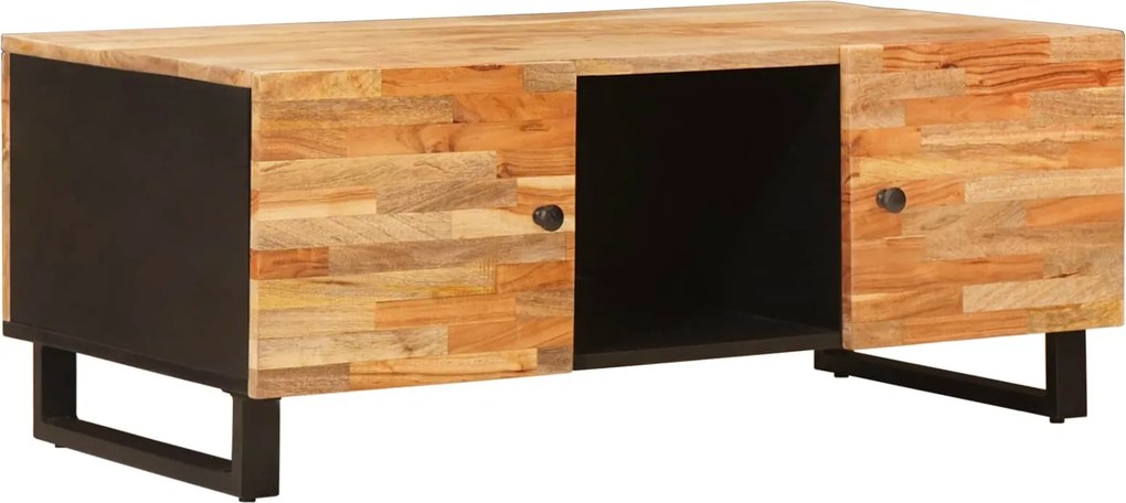 vidaXL Dohányzóasztal Barna 100 x 54 x 40 cm Tömör Mangófát