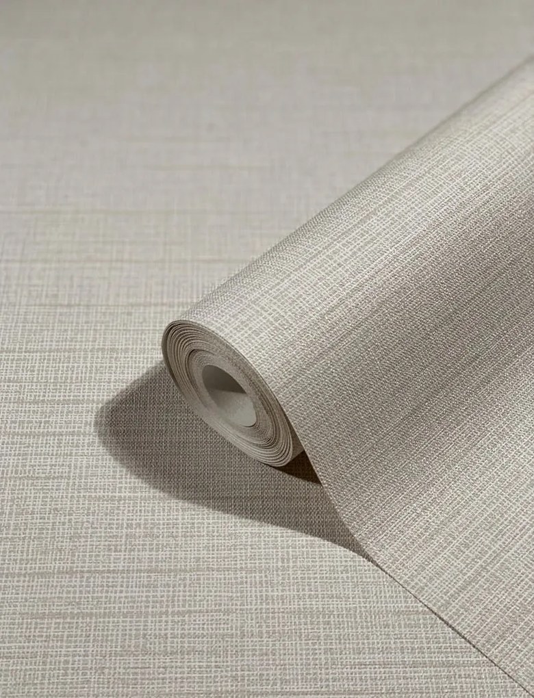 Bézs Tapéta Szövet Utánzat Flizelin Tapéta