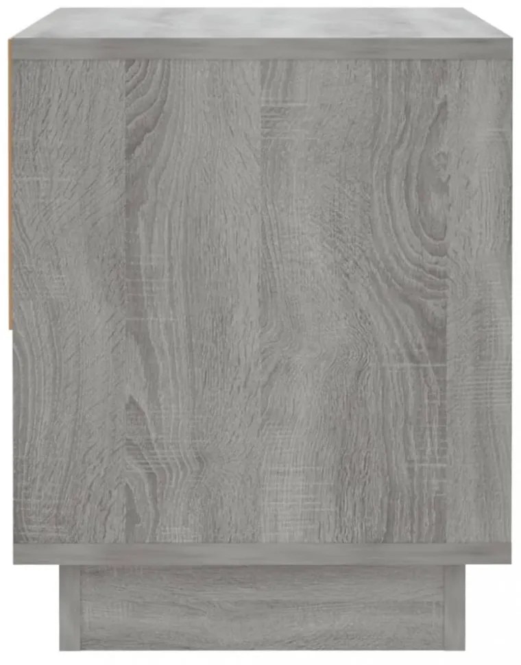 2 db szürke sonoma színű szerelt fa éjjeliszekrény 45x34x44 cm