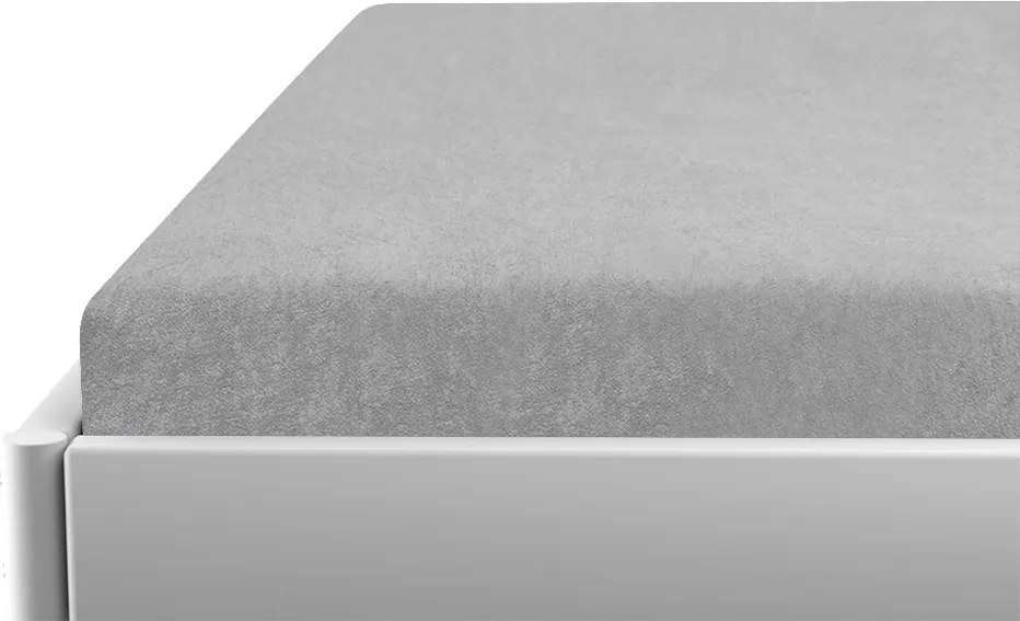 Gyerek frottír lepedő 60x120 cm világosszürke