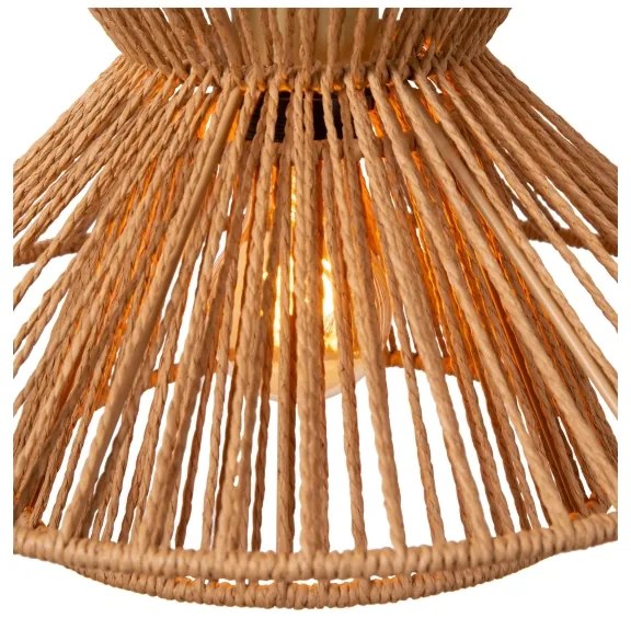 Lucide 10420/03/72 - Csillár zsinóron TASMAN 3xE27/60W/230V bézs