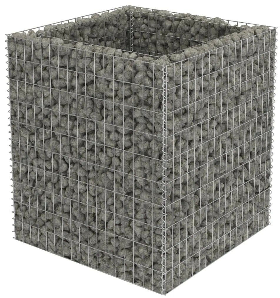 vidaXL horganyzott acél gabion magaságyás 90 x 90 x 100 cm