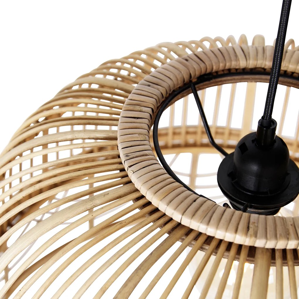 Okos rattan lámpa 49 cm-es, Wifi G95-tel - Michelle