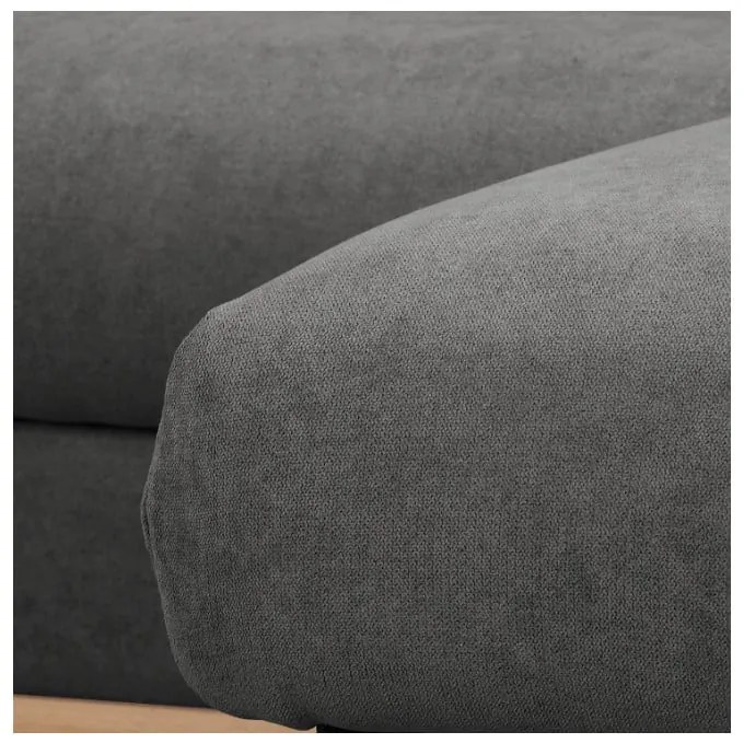 Sötétszürke sarokkanapé (jobb oldali) Beata – Ropez