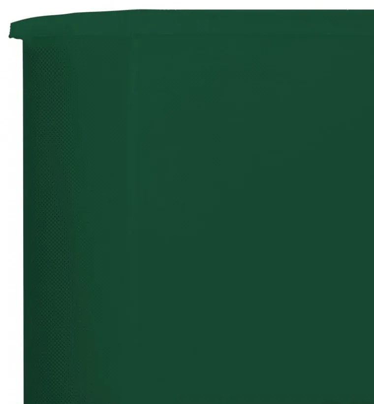 zöld szövet 3-paneles szélellenző 400 x 120 cm