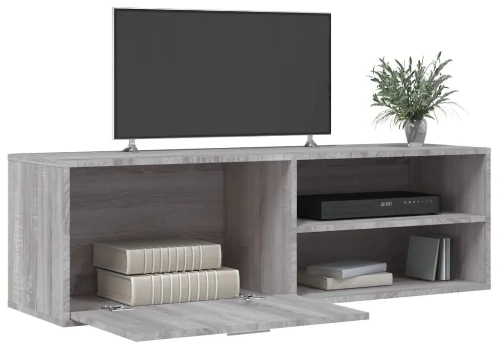 szürke sonoma szerelt fa TV-szekrény 120 x 34 x 37 cm