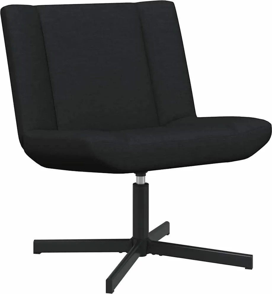 vidaXL Forgószék Fekete 63 x 75 x 76 cm szövet