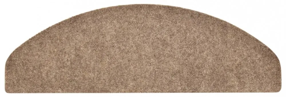 10 db krémszínű tűlyukasztott öntapadó lépcsőszőnyeg 65x21x4 cm
