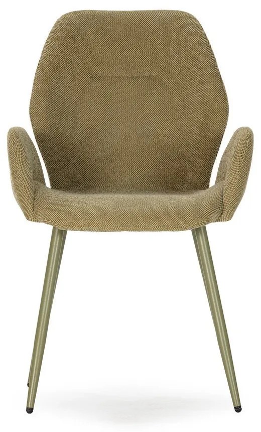 Zöld kárpitozott étkezőfotel szett 2 db-os Ansu – Marckeric