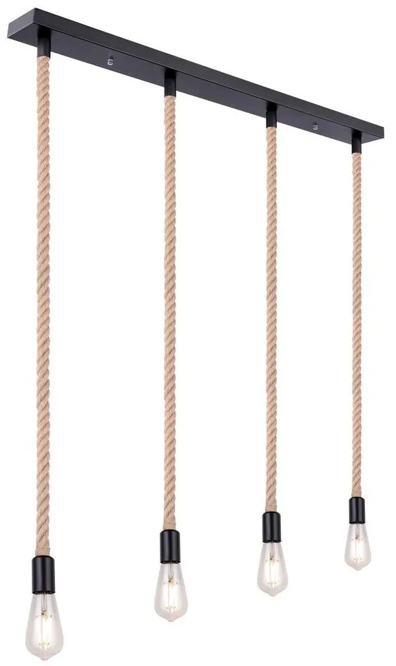 Globo 69029-4H - Csillár zsinóron ULLEU 4xE27/60W/230V