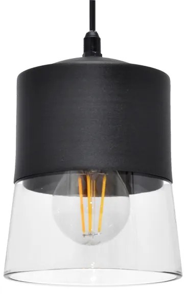 Csillár zsinóron FERGIE 1xE27/15W/230V fekete