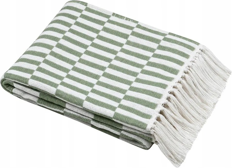 Pamut Rojtos Takaró 125 X 150 CM Zöld Otthonra