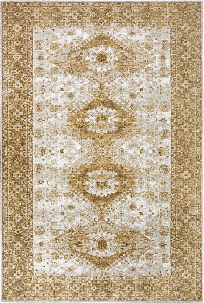 Konyhai szőnyeg 60x90cm, csúszásgátló bézs hagyományos zsenília mintás