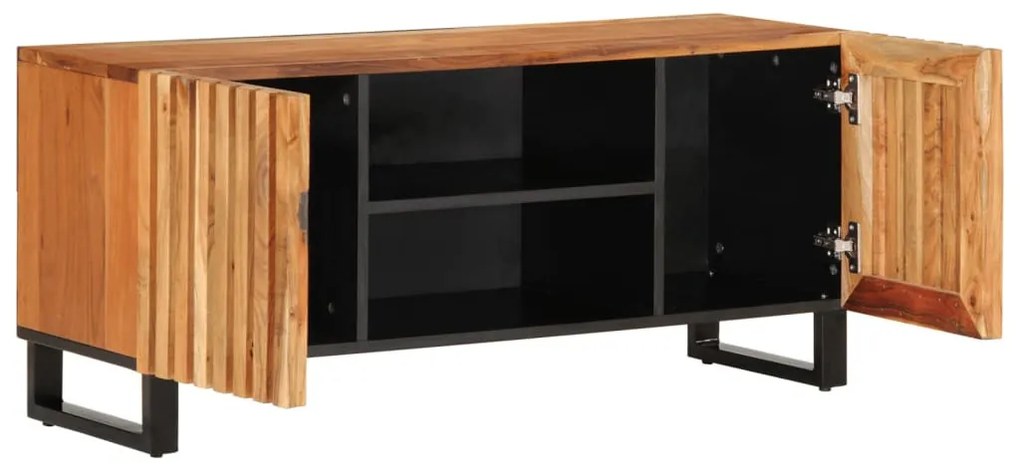 tömör akácfa TV-szekrény 105 x 34 x 46 cm