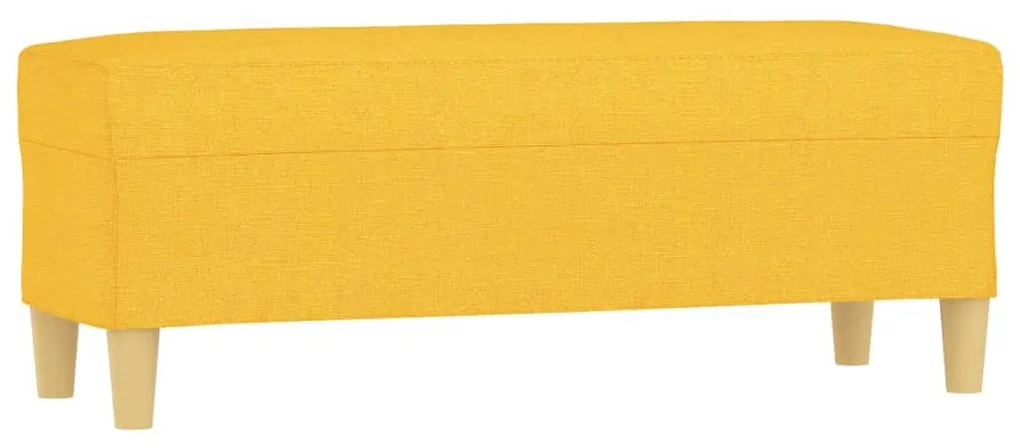 vidaXL világossárga szövet pad 100 x 35 x 41 cm