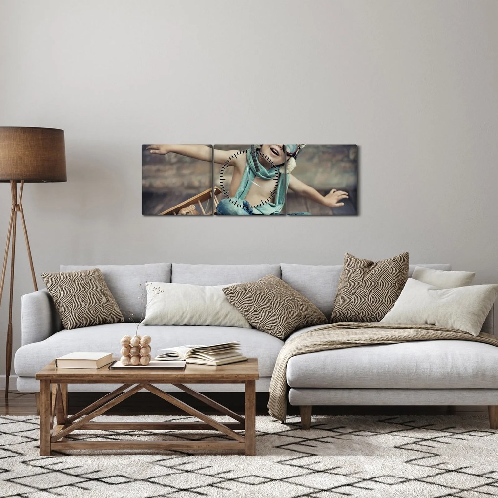 Kép - Fiatal pilóta (órával) (90x30 cm)