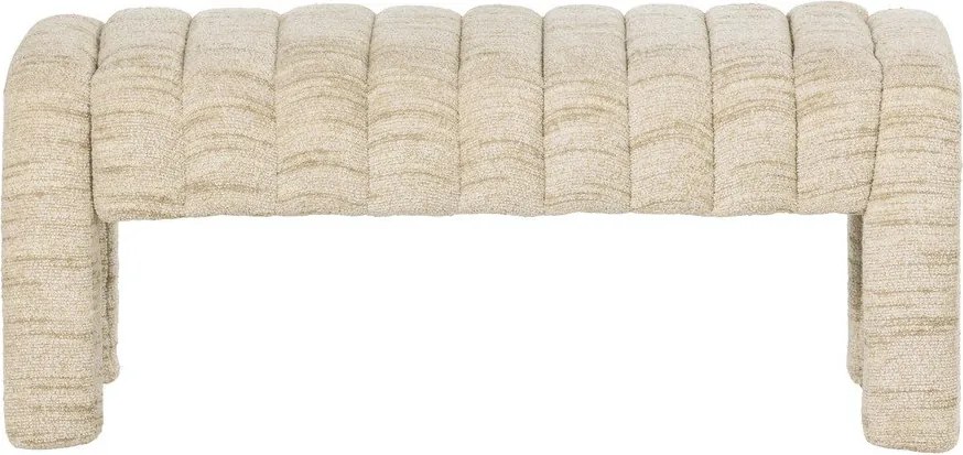 Bézs buklé párnázott pad Frex – WOOOD