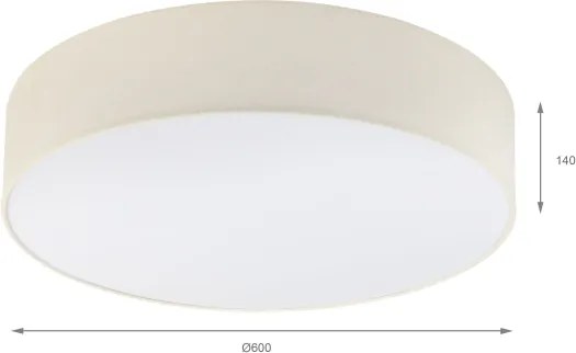 Brilagi - SIRIJA LED mennyezeti lámpa 4xE27/15W/230V, átm. 60 cm, krémszínű