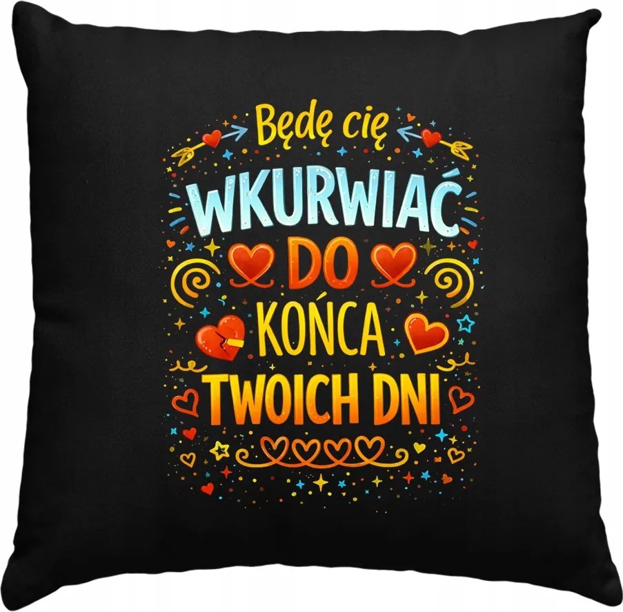 Valentin Napi Ajándék párna Férjnek Fiú Barátnak Fekete