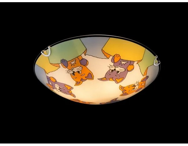 Globo 40606 - Gyerek mennyezeti lámpa KIDDY 2xE27ILLU/60W/230V