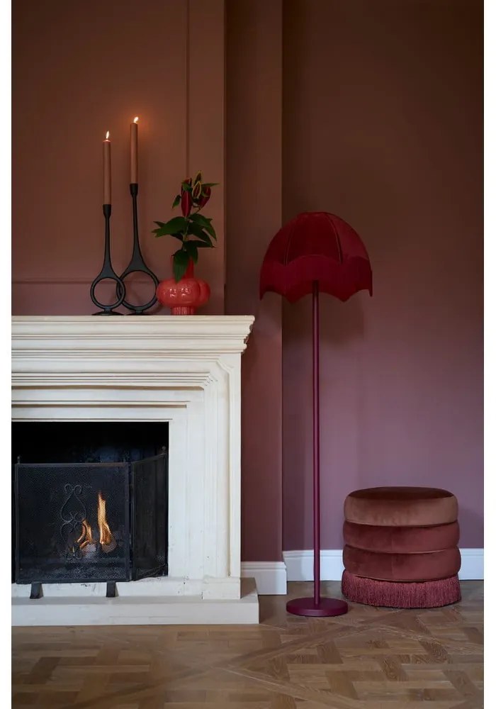 Borvörös lámpabúra ø 45 cm Malacia – Light &amp; Living