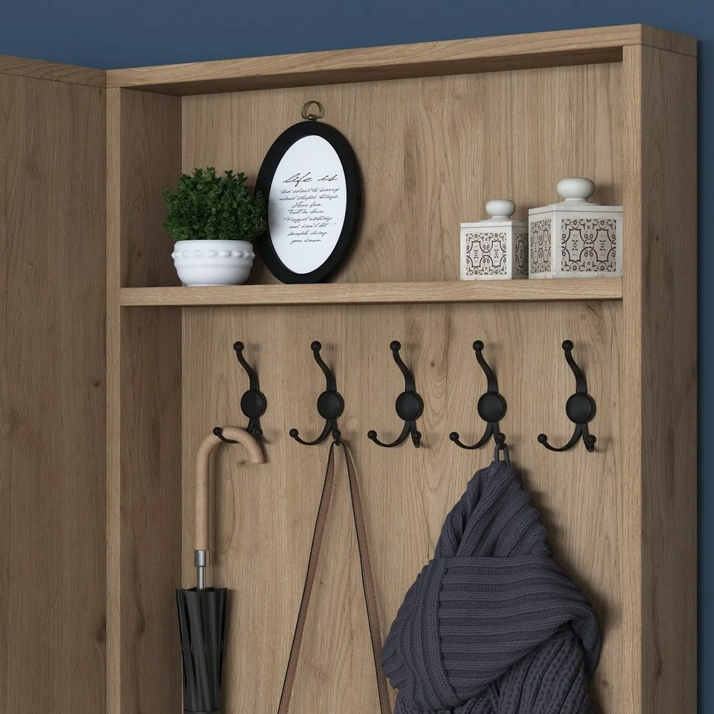 Pone White and Walnut I előszoba szett