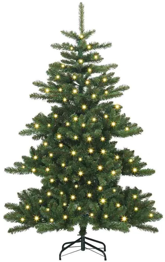 Műanyag Hajtogatós Karácsonyfa 150 LED-del 150 cm PVC