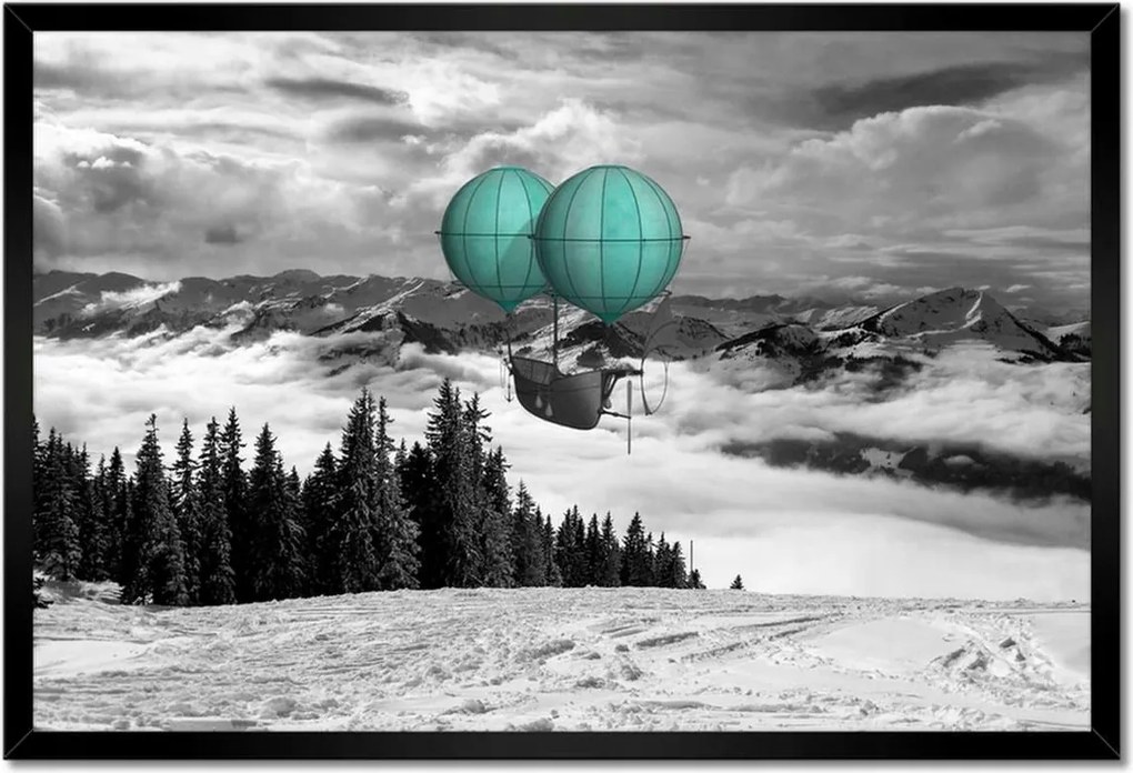 Bekeretezett poszterek 60x40 Mint léghajó