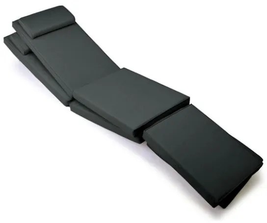 DIVERO Párna nyugágyhoz 2db FLORENTINE antracit