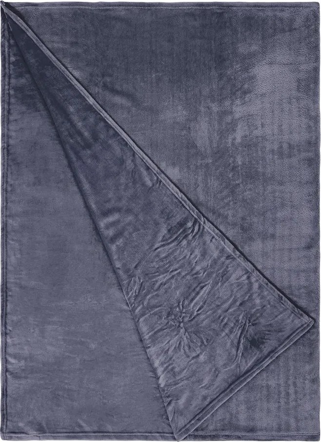 LAZY DAYS polár takaró, antracitszürke 200 x 150cm