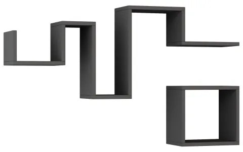 KÉSZLET 2x Fali polc FOLLOW antracit