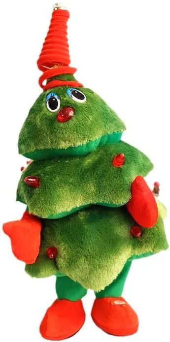 Táncoló Éneklő Plüss Karácsonyfa karácsonyra Karácsonyi Ajándék 40 Cm