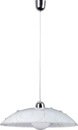 Rabalux beltéri függeszték e27 60w fehér mintás jolly