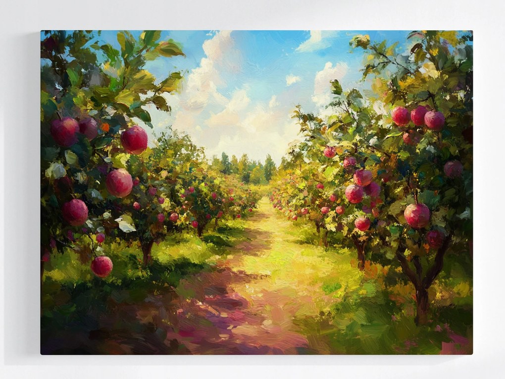 Poszter Tájkép Gyümölcsös Fák Almafa 80x60