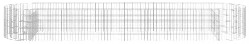 horganyzott vas gabion magaságyás 400x100x50 cm
