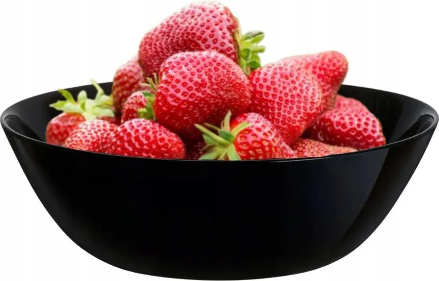 Luminarc Edzett Üveg Saláta tálaló fekete 16 cm-es salátástál