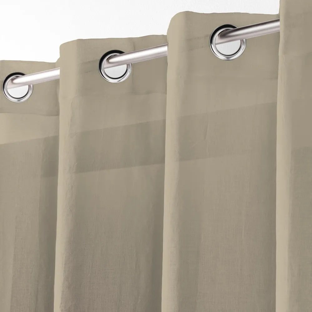 Bézs fényáteresztő függöny 140x280 cm Telma – douceur d'intérieur